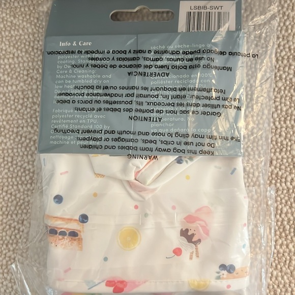 Loulou Lollipop Long Sleeve Waterproof Bib BNWT - Picture 2 of 2